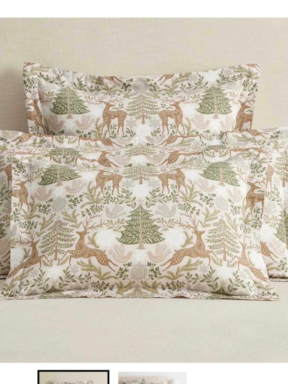 Pottery Barn Winter Solstice Percale pillowcase pillow Sham Standard 1